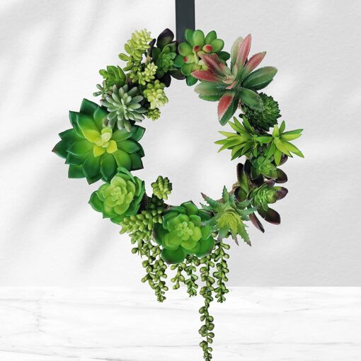 Winlyn 21 Pcs Assorted Artificial Succulents Plants Unpotted Small Green String of Pearls Cacti Aloe Picks Fake Succulents Bulk for Succulent Garden Wreath Floral Arrangement Indoor Outdoor Home Decor - Image 7