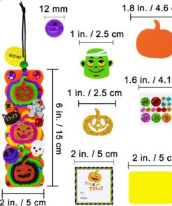 Alternative view of Winlyn 36 Sets Halloween Craft Kits Fall Crafts DIY Pumpkin Jack-O'-Lantern Bookmark Ornaments Decorations Art Sets Halloween Foam Stickers Art and Crafts for Kids Classroom Activities Party Favors