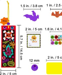 Alternative view of Winlyn 36 Sets Halloween Craft Kits Fall Crafts DIY Halloween Bookmarks Ornaments Decorations Art Sets Jack-O'-Lantern Ghost Foam Stickers Arts and Crafts for Kids Classroom Activities Party Favors