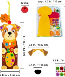 Alternative view of Winlyn 24 Sets Kids Crafts Kits DIY Dog Bookmark Ornaments Decorations Art Set Pet Arts Crafts Foam Stickers for Summer Camping Party Favors Reading Rewards Art Project Classroom Birthday Activities