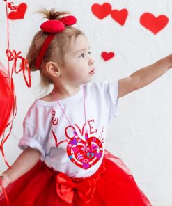 Alternative view of Winlyn 24 Sets Valentine's Day Heart Necklace Decorations DIY Valentine Craft Kits Assorted Heart Shaped with Valentine Foam Stickers for Kids School Classroom Activities Party Favors Gift Exchange